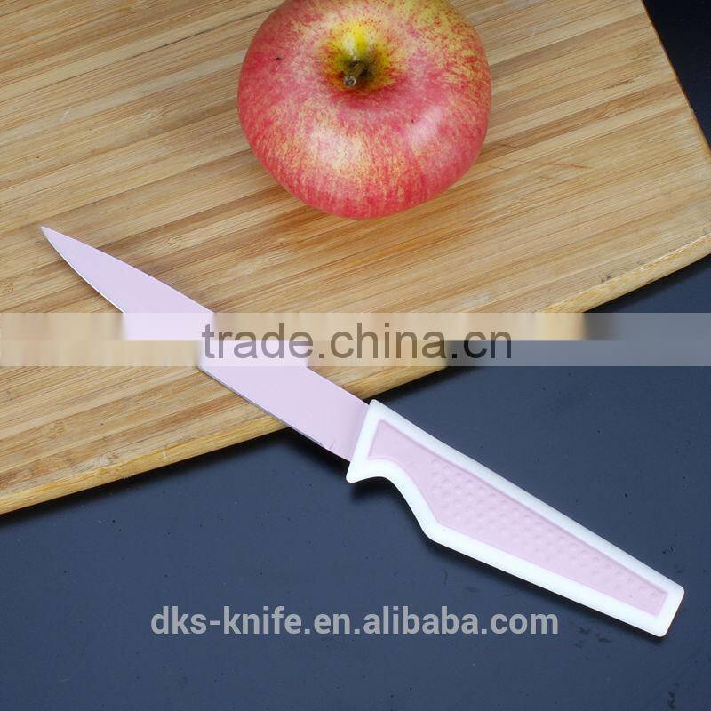 KP1401-S5. New Designed Colorful Nonstick Knife with PVC Box Packing Color Coating knife set