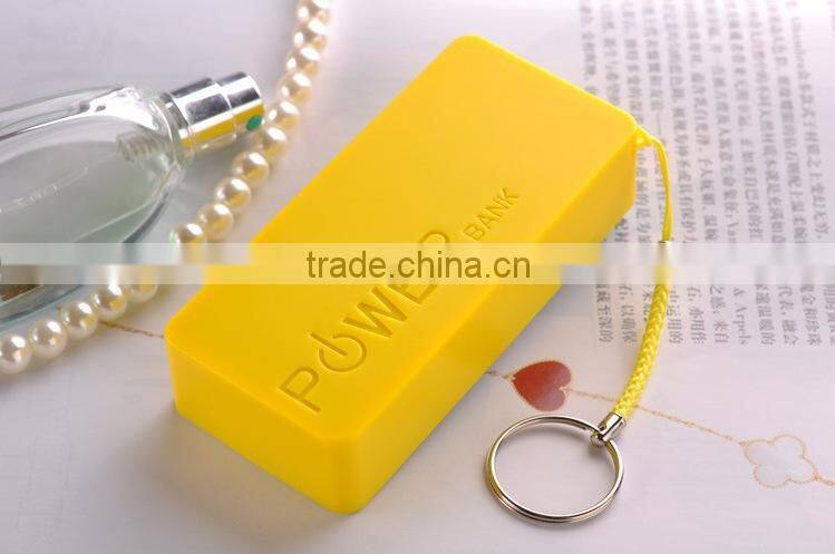 Slim keychain style portable usb charger power bank 5200mah