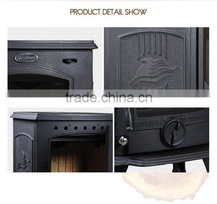 10 years professional cast iron mantel wood burning stove insert