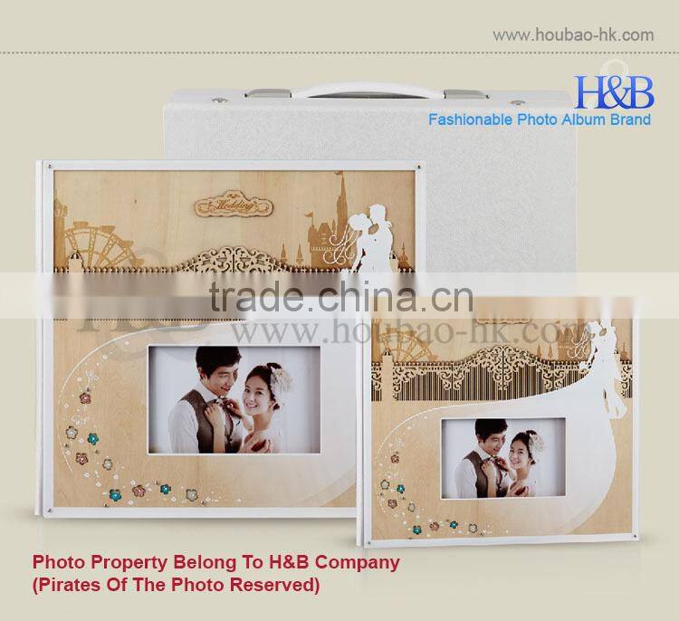 10*10 14*14 Crystal And Paiting Cover Fashion Hot Sale Photo Book Wedding Photo Album