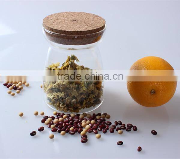 China wholesale 550ml candy sweets kitchenware clear borosilicate glass storage container