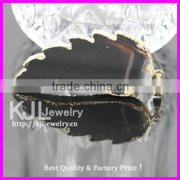 GZKJL-CT0231Jewelry druzy pendants, Natural Angel wing necklace pendant