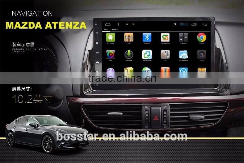 A9 quad cord ORIGINAL OEM 2 DIN Android car radio gps for MAZDA ATENZA with wifi,bluetooth,16g inand FREE IGO MAP