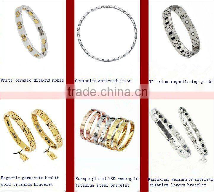 New zircon health pure titanium fashion bracelet
