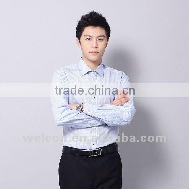 100% cotton stylish Italian style long sleeve latest design fashion business dress white men's brand shirt