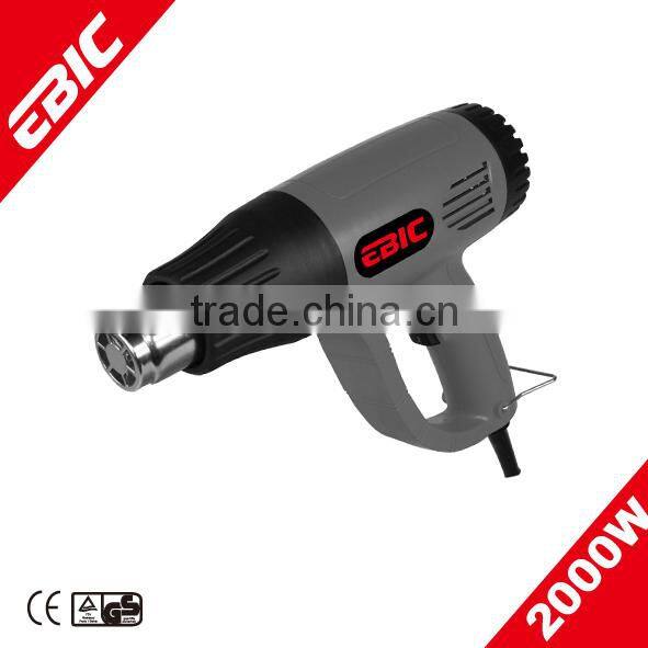 2000W 2 temperature settings hot air gun/heat gun (HG200010)