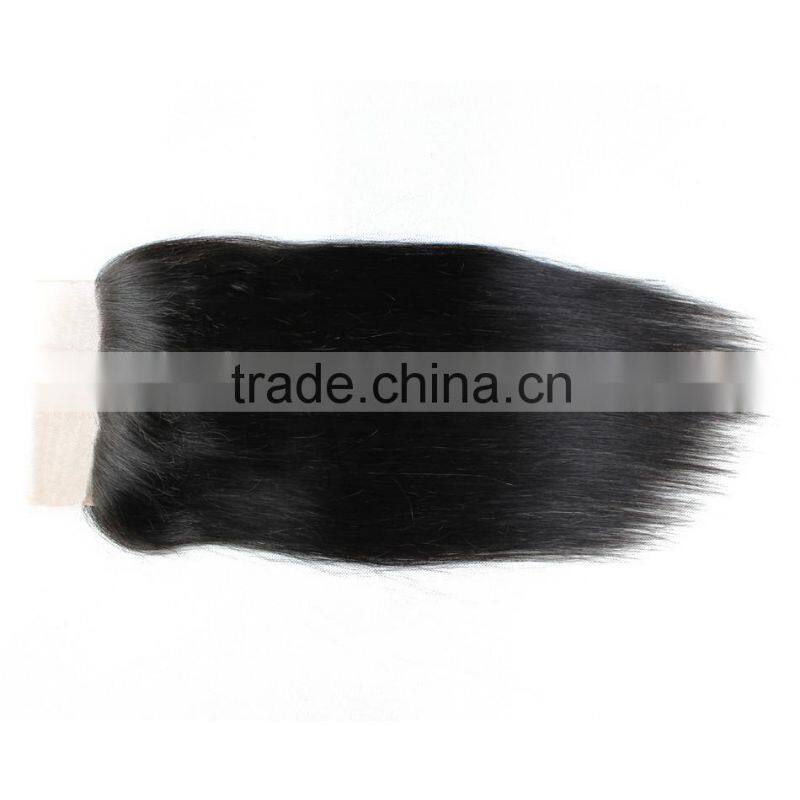 Human Hair Brazilian Lace Frontal Closure 13x4 With Straight Hair Free Part Bleached Knots Virgin Body Wave Lace Frontal