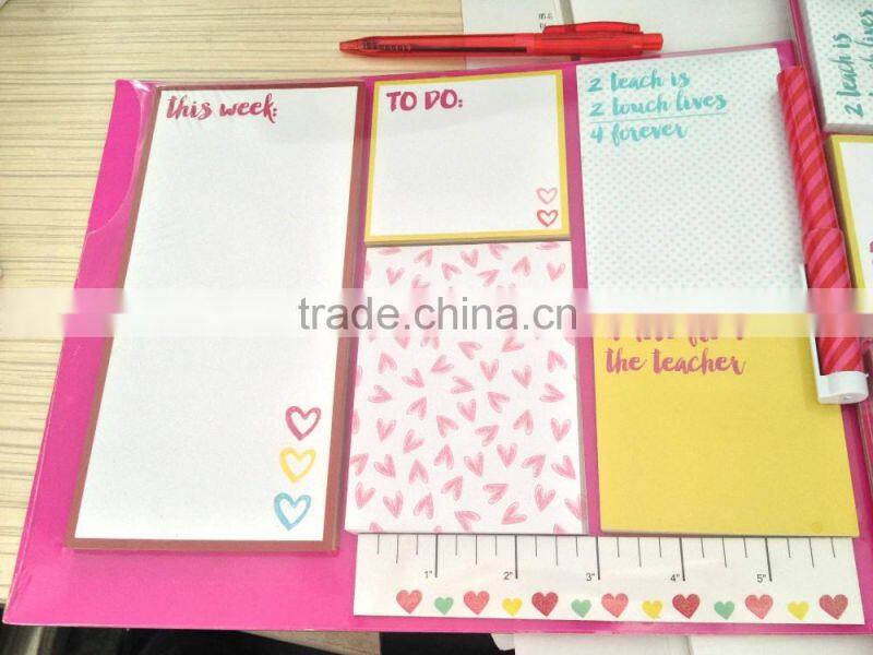 week planner memo pad