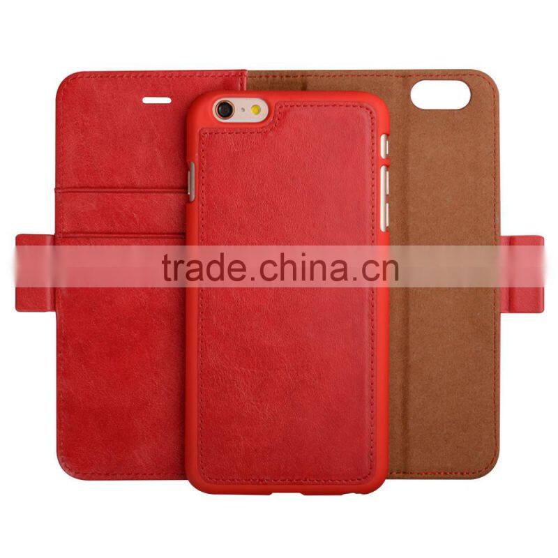 C&T Detachable Leather PU Flip Wallet Case Folio Stand Cover for HTC 10