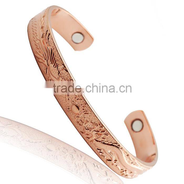 KSTONE Pure Copper Magnetic Bracelet, Arthritis Pain Relief Aid for Men or Women