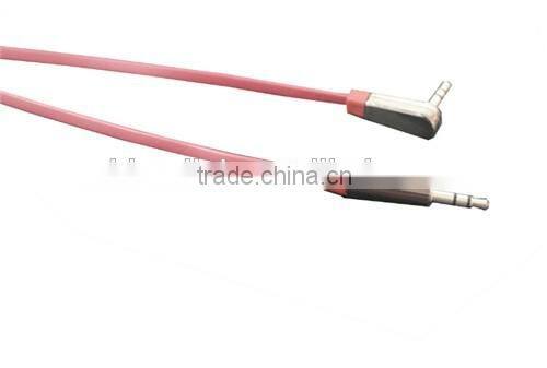 Male 3.5mm Jack to Male 3.5mm Jack L shape metal shell