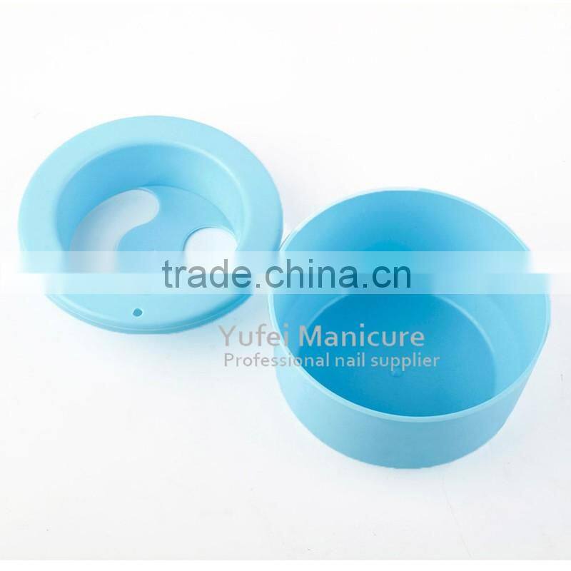Plastic bowl for nail beauty