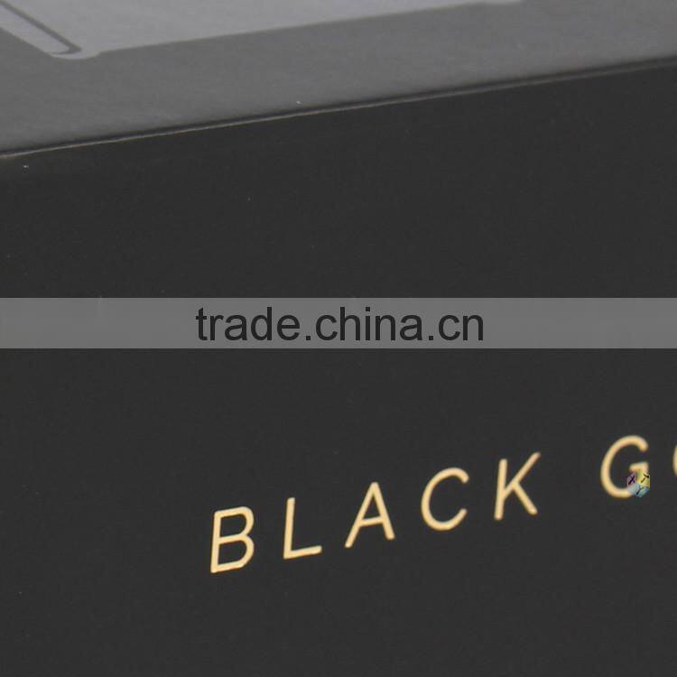 luxury rectangular glossy hard custom cardboard box