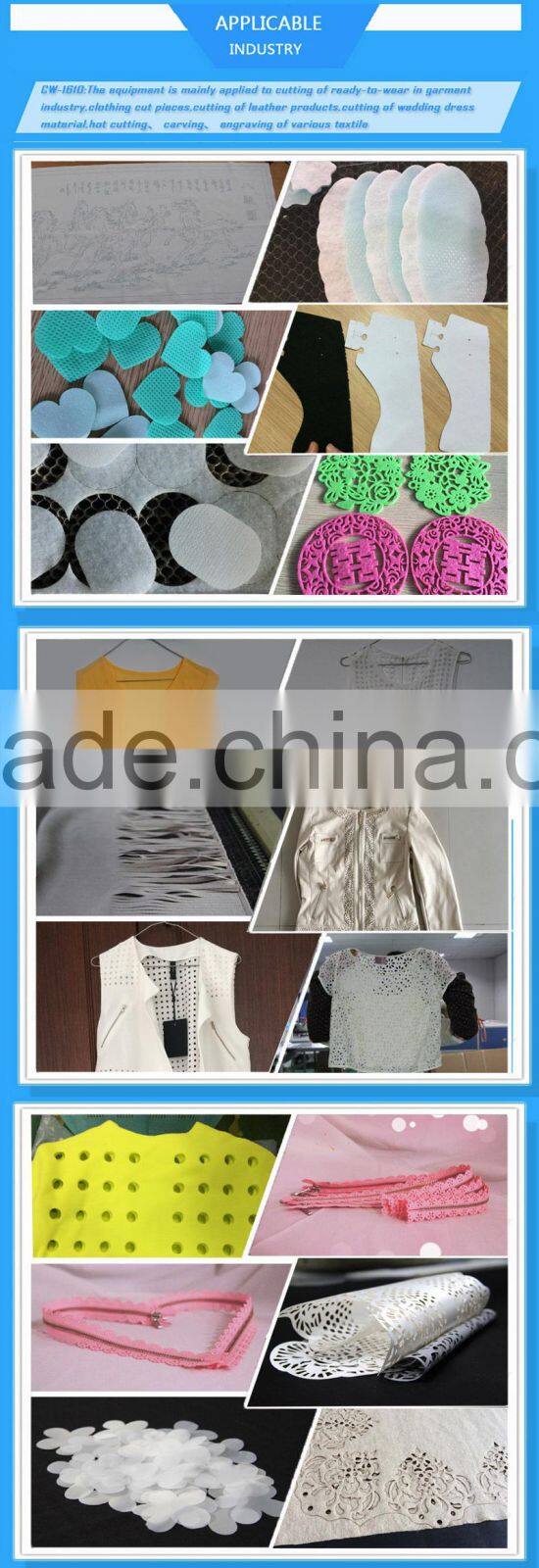 professional clothing accessories laser carving machine Skype:nancyhyy88