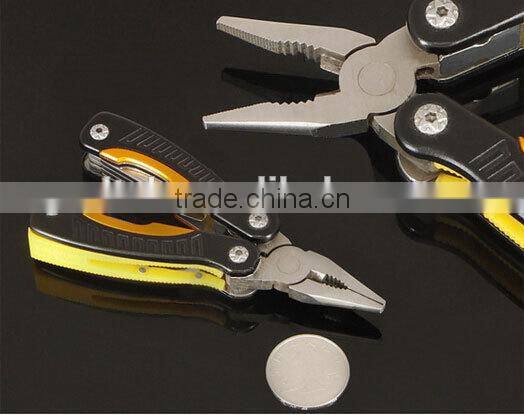 OEM Multifunctional stainless steel colorful pliers with outdoor accessory