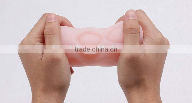 Virgin high simulation artificial silicone plastic sex toy rubber pussy for men