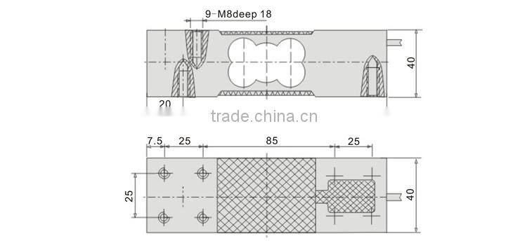 GPB149 100kg Analog output weighing sensor load cell