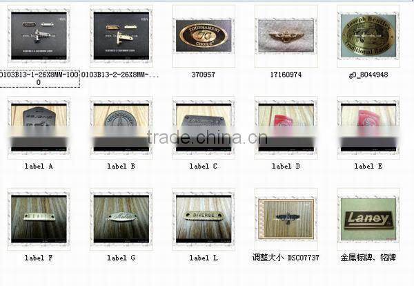 Factory custom label plates metal labels nameplates