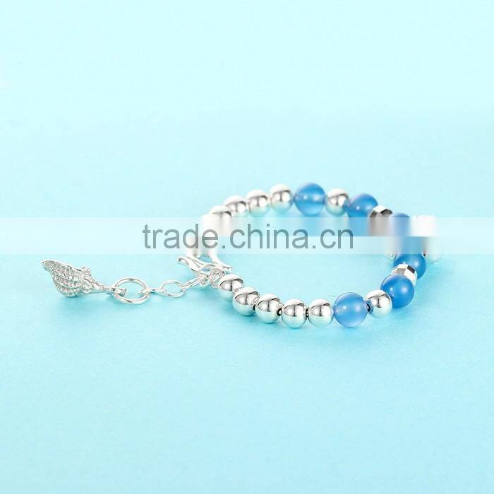 2016 Fashionable India Design 925 Silver Fitness Bracelet