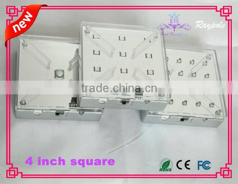 Rechargeable wedding table centerpiece glass bottle light base for decoration