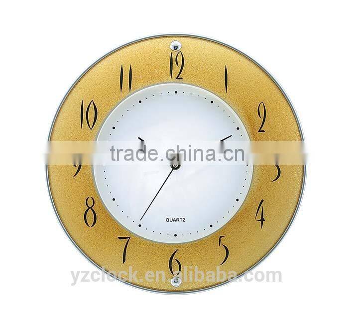 10" Archshaped Glass Wall ClOCK with customer Logo