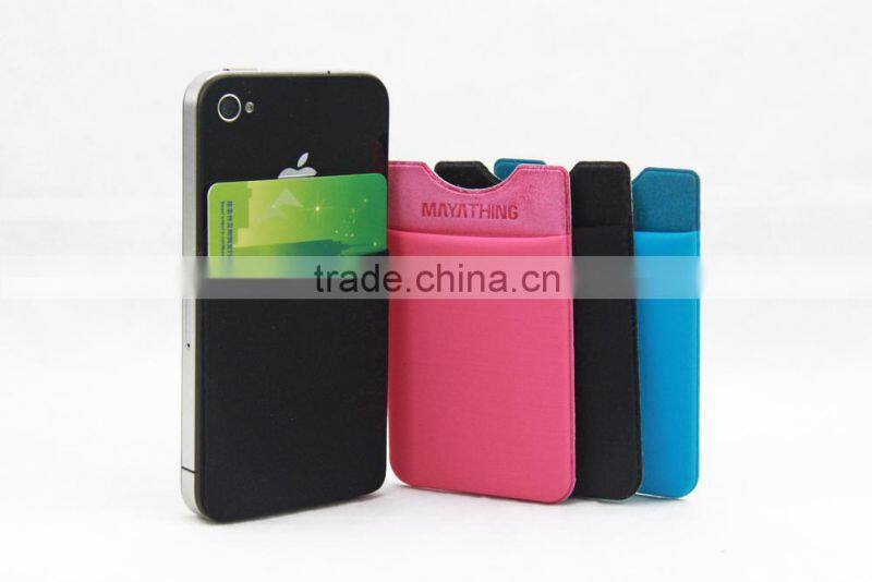 multi purpose microfiber adhesive case card holder wallet