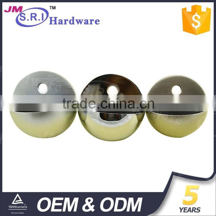 High end semicircle zinc alloy glass door stopper
