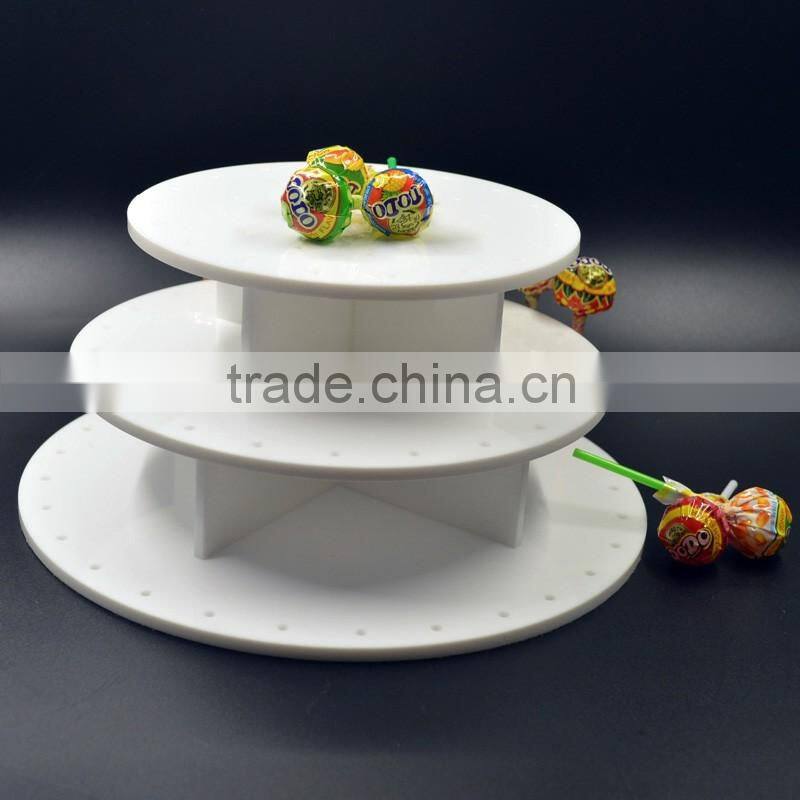 shop retail 3 tier round acrylic lollipop display stand