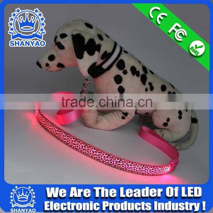 2015 Hot Selling LED Glowing Pet training Leash