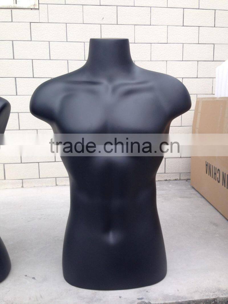 Black White Male Torso Body Mannequin Form - Great For Small And Medium Sizes