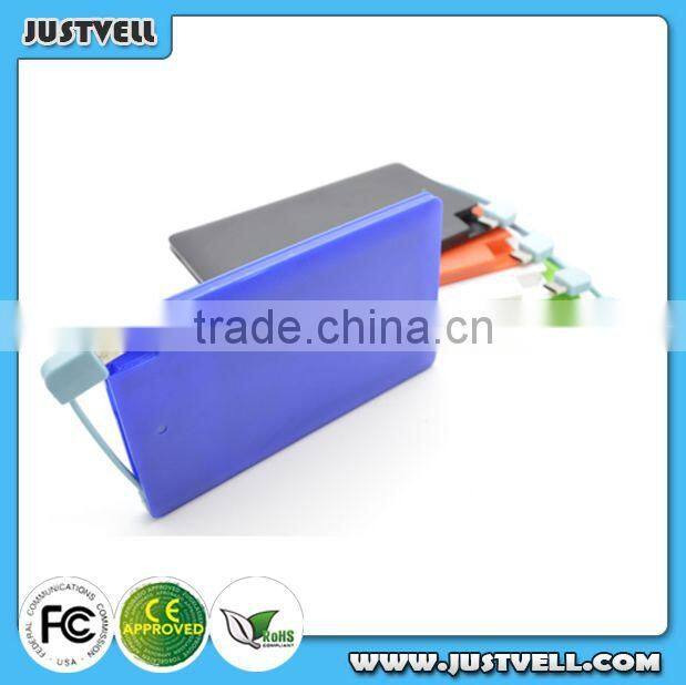 wholesale Portable 2600mah 10000mah power bank, smartphone mobile battery charger power bank