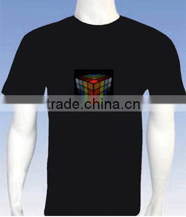 EL panel for t-shirt with rubik signs