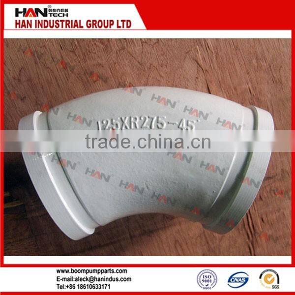 concrete pump pipe elbow 90 degree reinforcement elbow OEM concrete pump spare parts