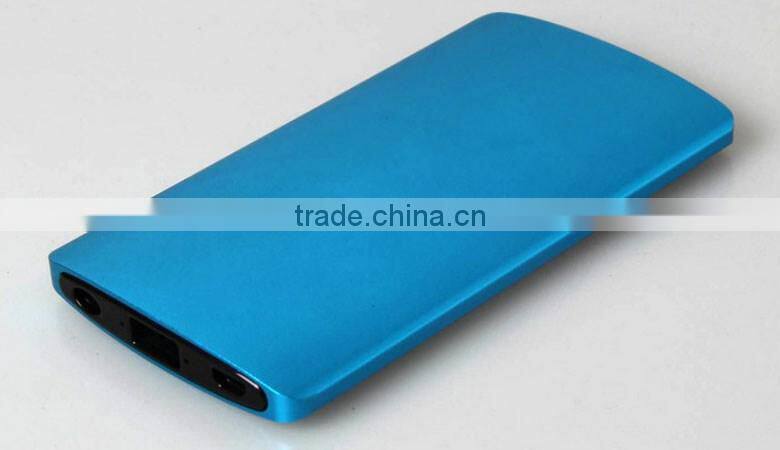 2016 Aluminum Comfortable Handle Excellent Design 6000mAh Power Bank Housing