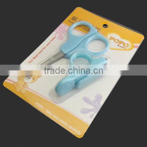 Pink 2pcs set Baby safety eco-friendly baby nail clipper and scissors
