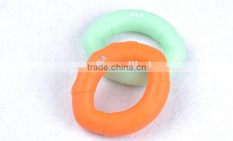 Yiwu Wholesale Professional High Quality Grip Strength Recovery Olive Shape Eco-friendly Silicone Massage Hand Grip Ring