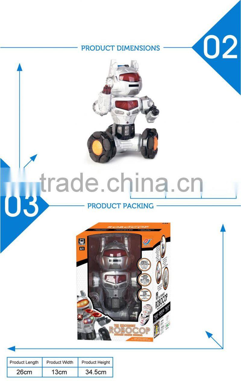 New quality best sold three wheel remote control wholesale toy robot