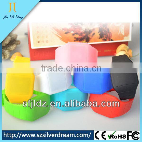 Unisex Touch Design Digital LED Silicone Sports Wrist Watch For Women Men