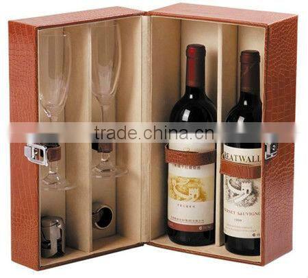 Hot!!! 2014 Made-in-China Black Classic Craft Paper Packaging For Single Wine Bottle(ZDP14-W001)