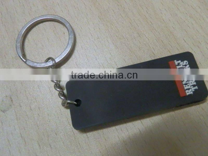 truck gifts rubber key holder with 3.5cm metal ring