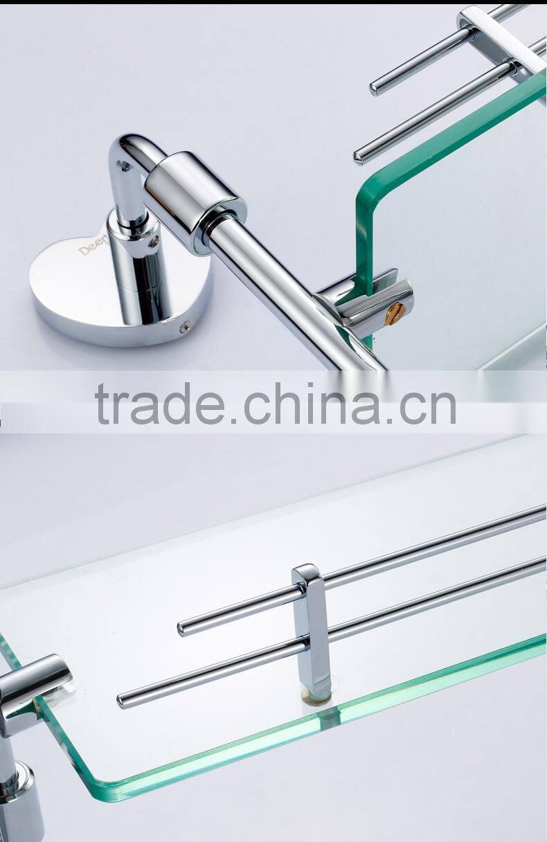 20702 bathroom accessory heart Double glass shelf hotel use modern kitchen