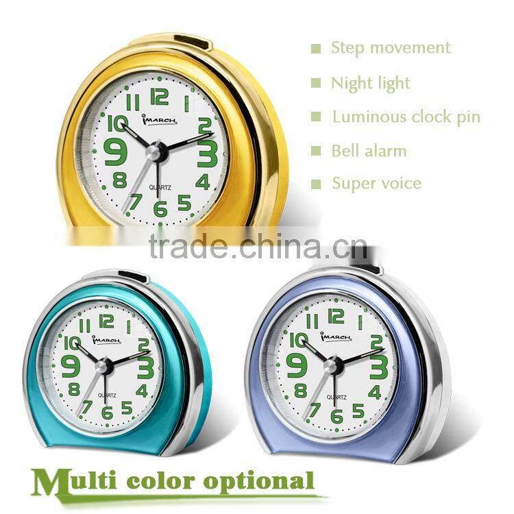 BB08504 pink cartoon semicircular clock,table clock