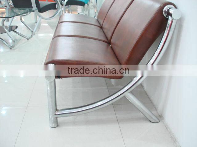 strainless steel office sofa set leisure sofa 807