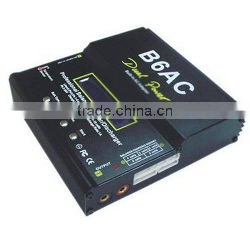 B6AC 50W multi charger dual power buit in 5A adapter power supply Lipo NiMH 2S 3S 4S 5S 6S RC Battery Balance 2S 6S AC with Lead