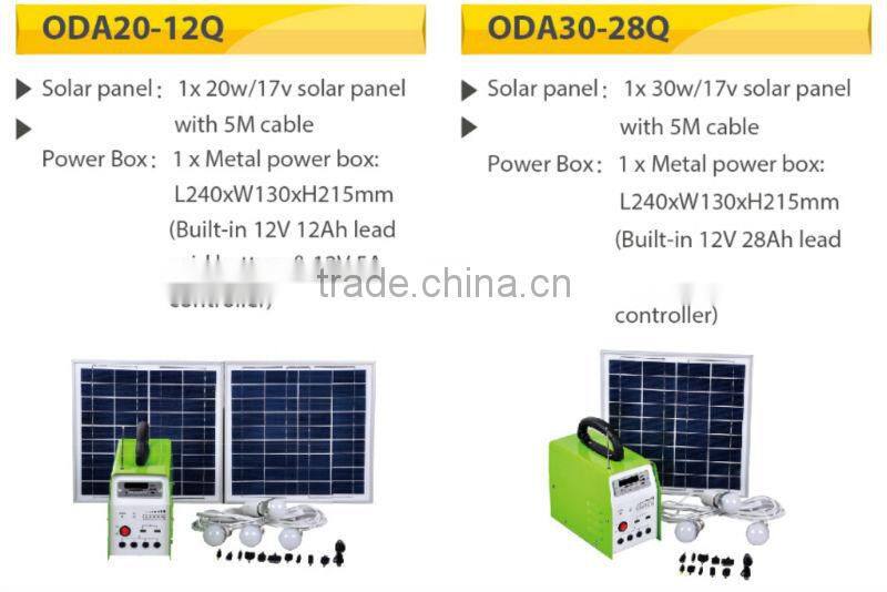 solar home lighting system 6W