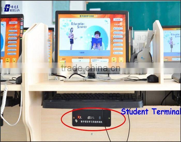 University interactive language learning/training software lab system