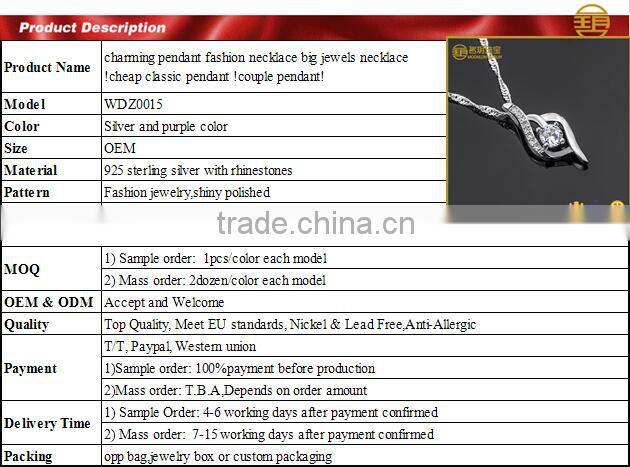 Diamond pendant!!! jewelry factory wholesale
