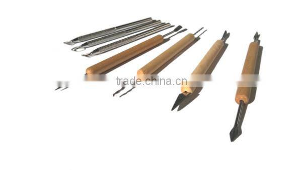 Zipper Bag pack Wooden Modeling Clay Tool set for Sculpting