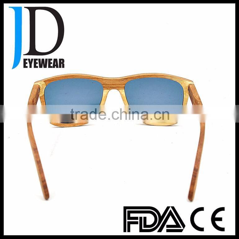 Italy Design Wood Frame Cat.3 UV400 Polarized Sunglasses
