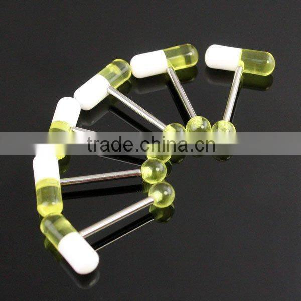 2014 most popular tongue jewelry,tongue ring,uv jewelry tongue jewelry